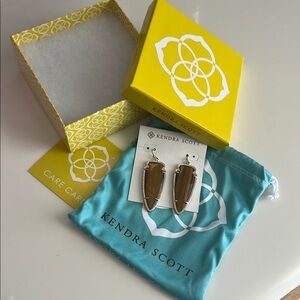 Kendra Scott Gold Statement Earrings